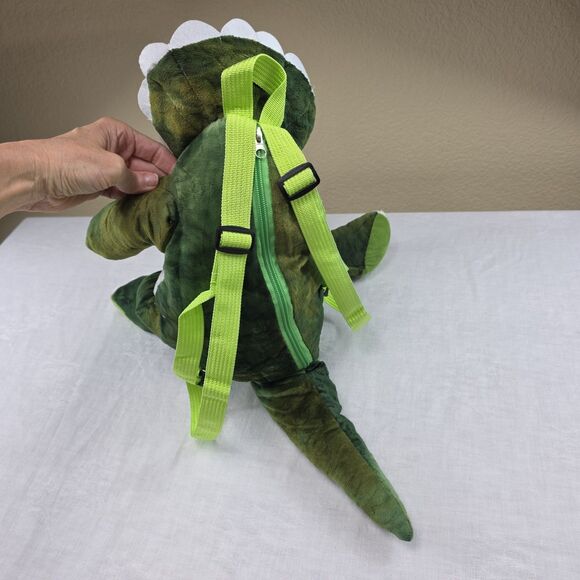 Triceratops Dinosaur Backpack Plush Stuffed Animal Adventure Planet - Picture 3 of 7